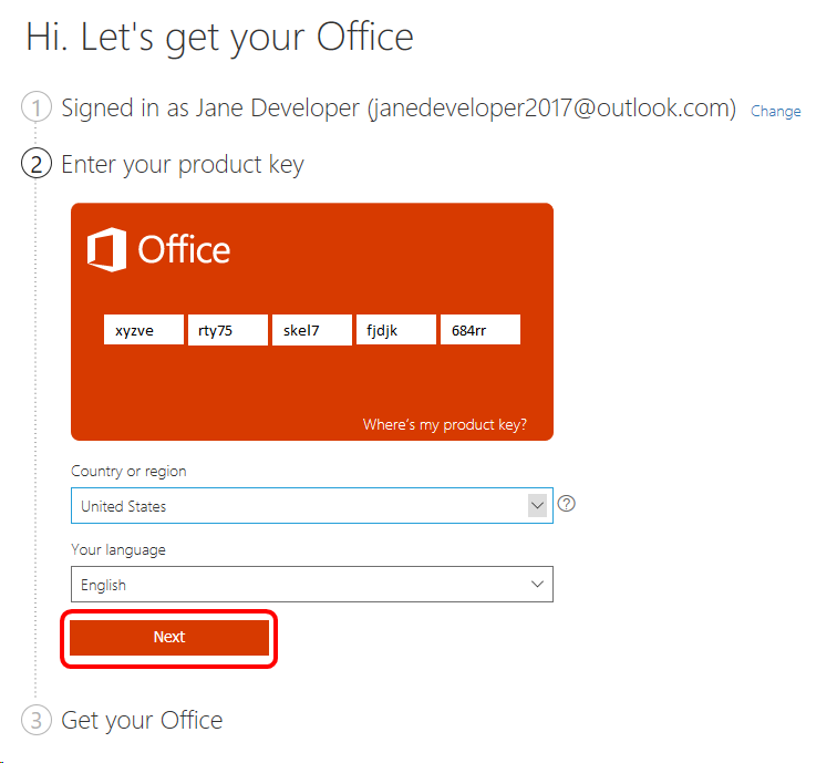 Office 365 Professional Plus Key